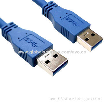 USB 3.0 AM to AM Cable, Supports 5Gbps Data Rate, Fully Shield to Reduce Interference